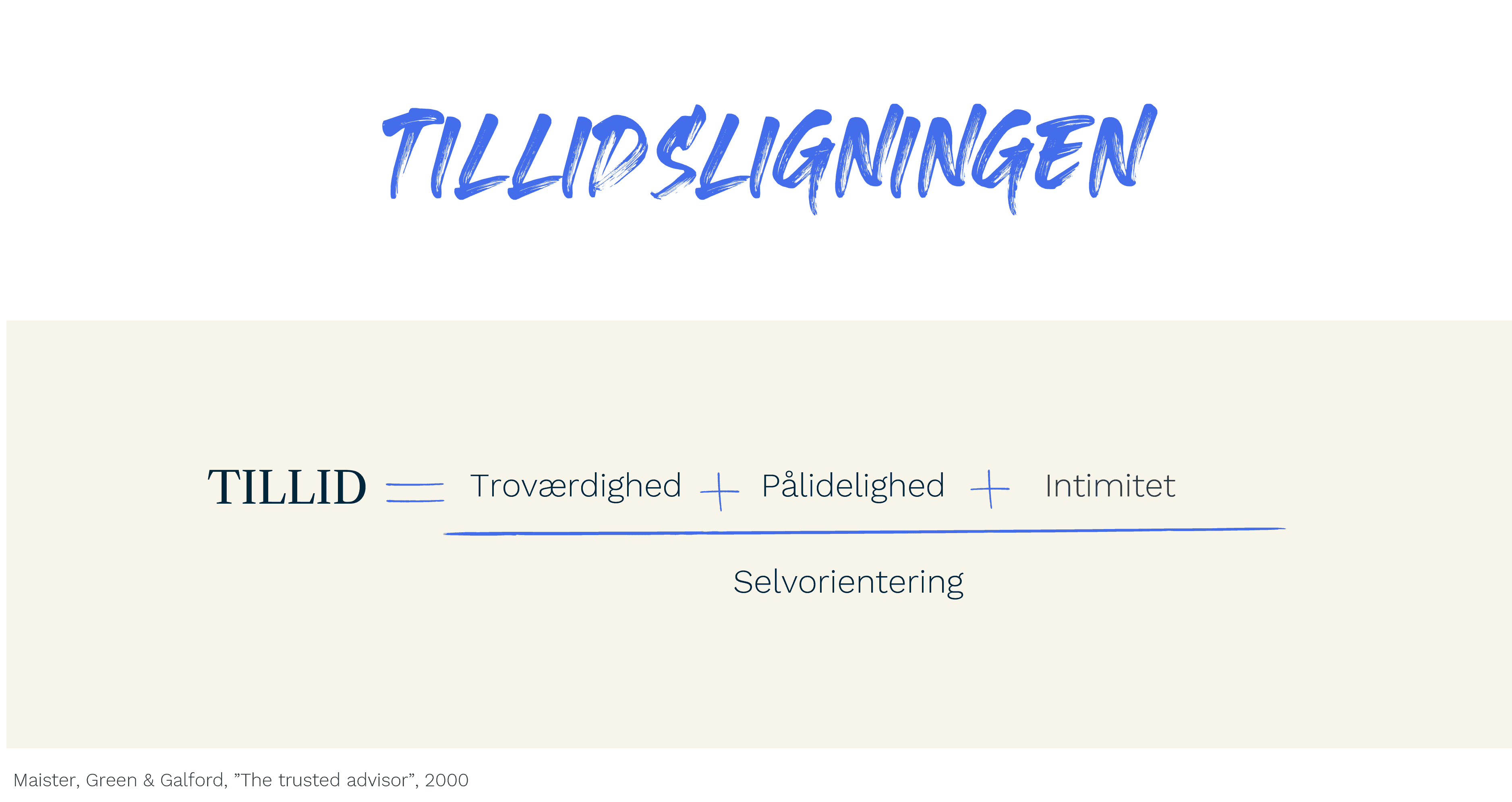 Tillidsligningen